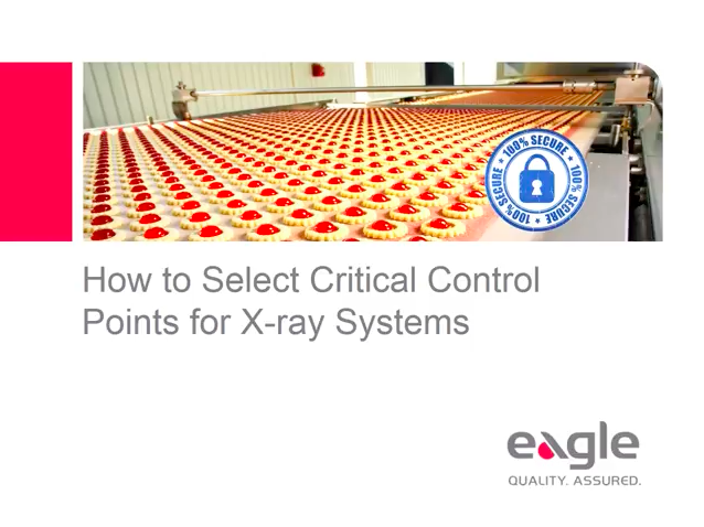 How to Select Critical Control Points for X-Ray Systems